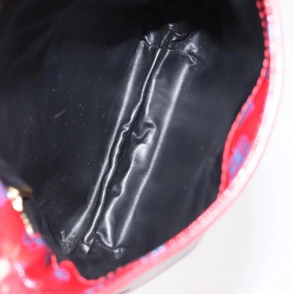 BOTTEGA VENETA Butterfly Shoulder Bag PVC Canvas Red Gold Auth 143758 - Picture 11 of 16